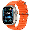 Apple Watch Ultra 2 49mm Natural Titanium Case Orange Ocean Band, Для других стран AWU2-2